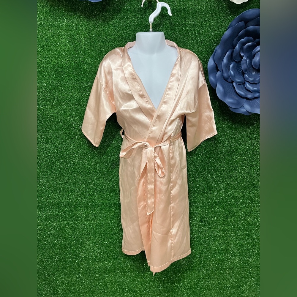 DB Studio Pink Flower Girl Robe Size Medium